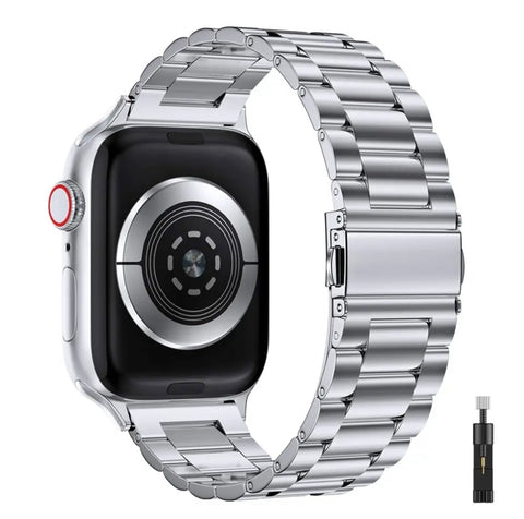 Silver Iwatch Band